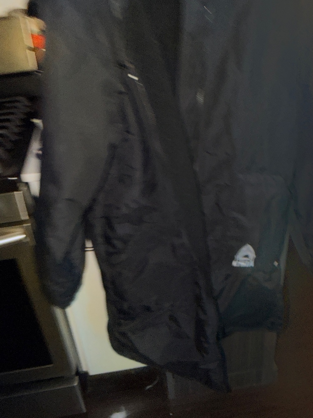 USIA Men's Black Winter Coat with Hood